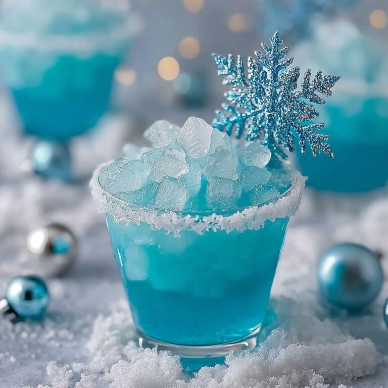 Jack Frost Winter Cocktail: A Holiday Blissful Blue Pineapple Drink Recipe