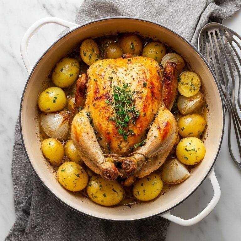 Creamy One-Pot Roast Chicken Deliciously Perfect for Family Dinner Recipe
