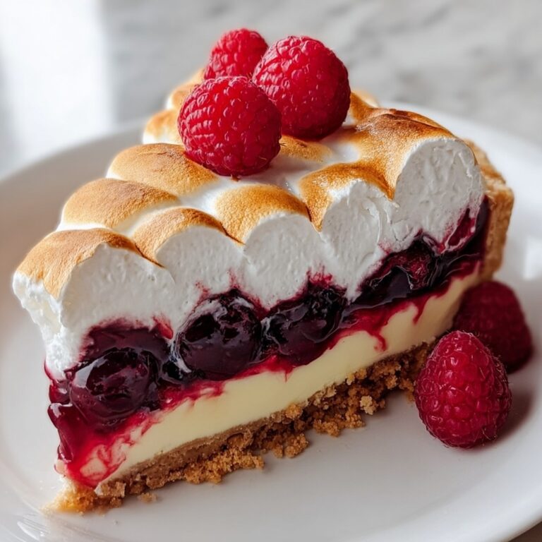 Heavenly Lemon Raspberry Meringue Cheesecake Recipe