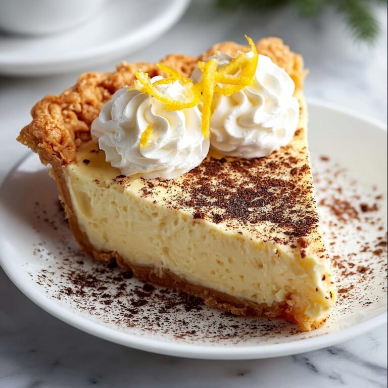 Creamy Cinnamon Vanilla Custard Pie Recipe