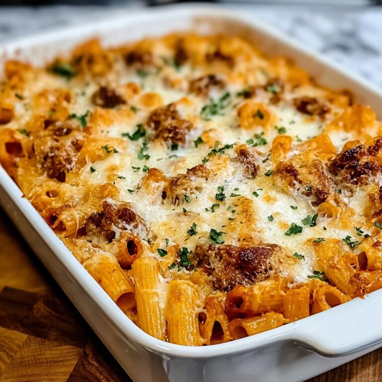 Cajun Steak Tips in Cheesy Rigatoni Parmesan Sauce Recipe