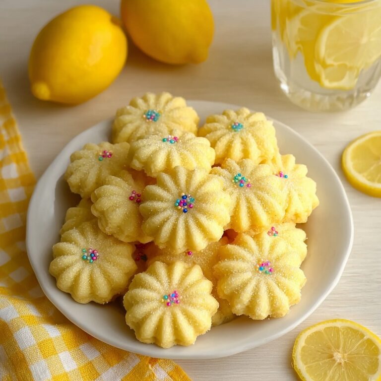 Buttery Lemon Spritz Cookies Recipe