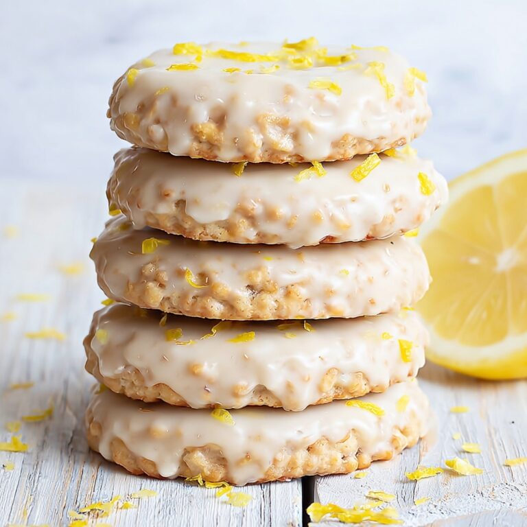Lemon Oatmeal Cookies with Lemon Glaze Recipe
