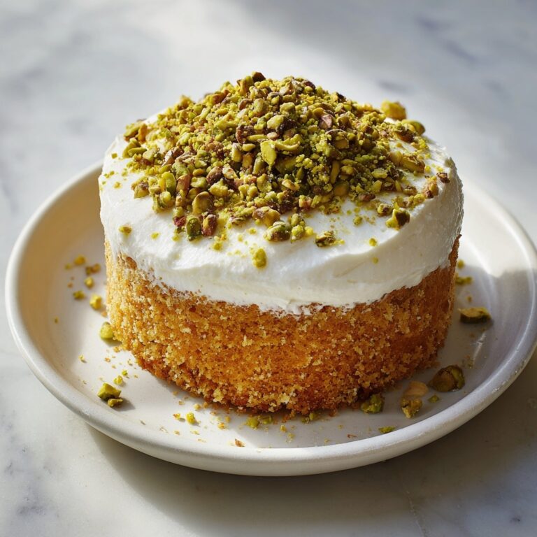 Mafroukeh with Rose Water, Clotted Cream, and Pistachios Recipe