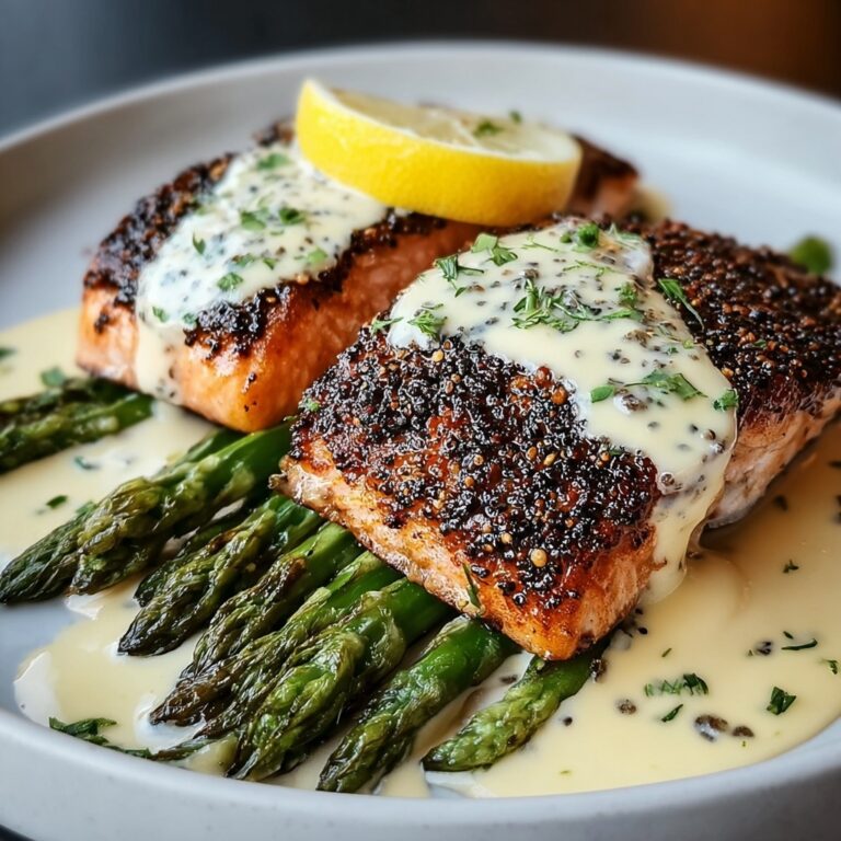 Baked Boursin Salmon with Asparagus and Cherry Tomatoes Recipe