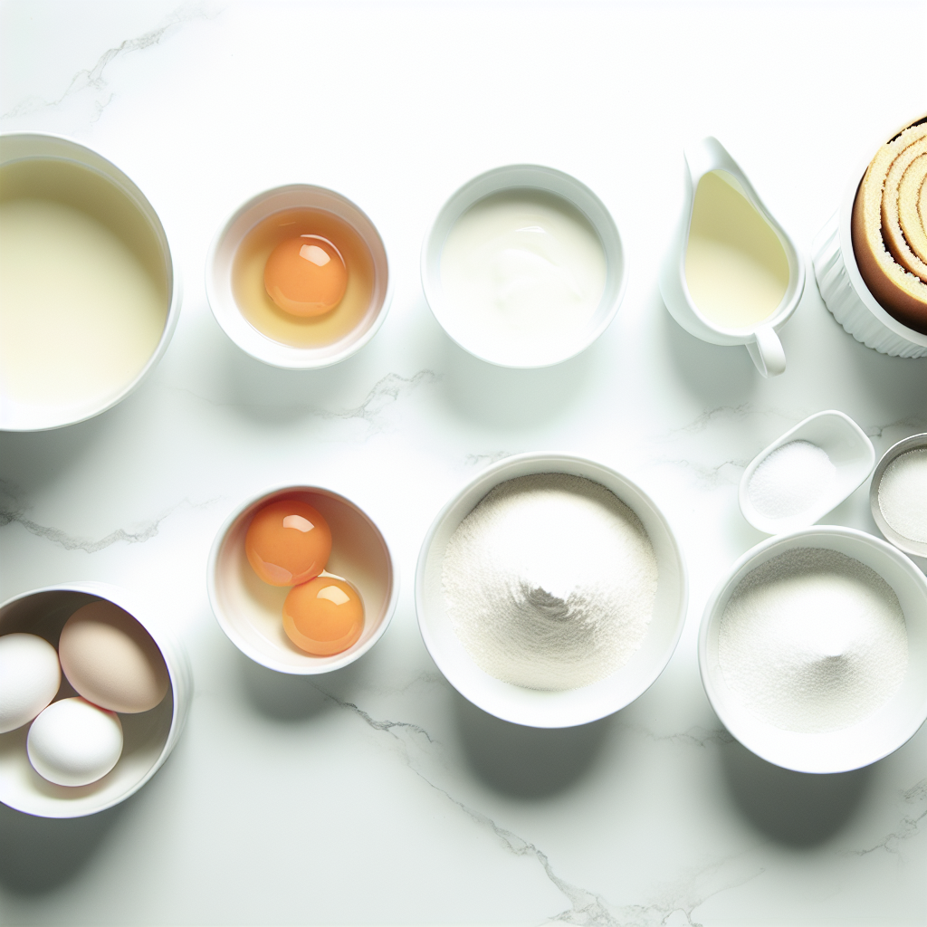 Vanilla Swiss Roll Cake Recipe - Recipe Image