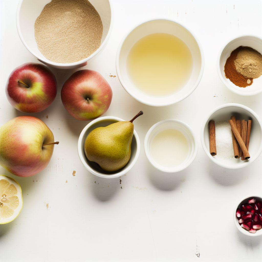 Spiced Baked Apples and Pears with Pomegranate and Pecans Recipe - Recipe Image