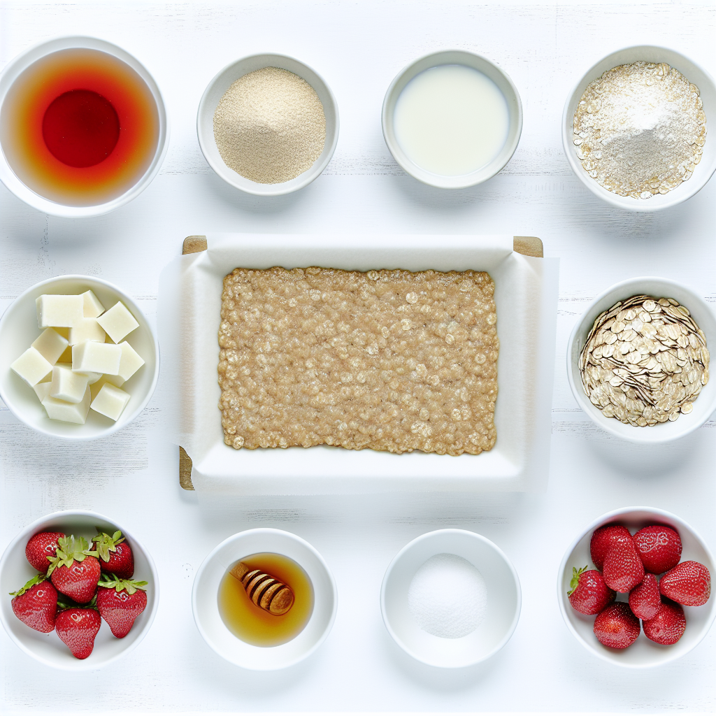 Healthy Strawberry Oatmeal Bars Recipe - Recipe Image
