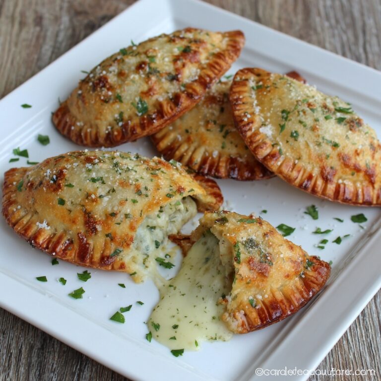 Cheesy Chicken Alfredo Calzones Recipe