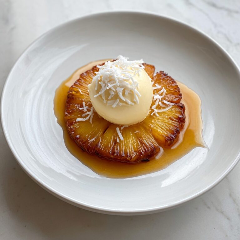 Pineapple Tarte Tatin with Coconut and Lemongrass Ice Cream Recipe