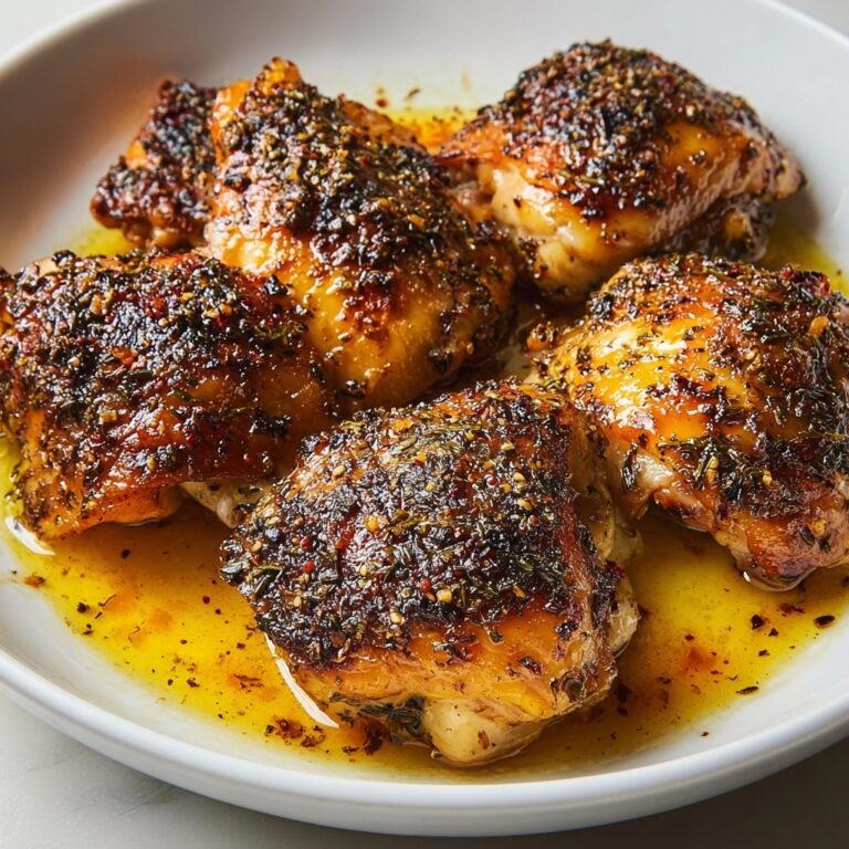 Baked Honey Dijon Mustard Chicken Thighs Recipe