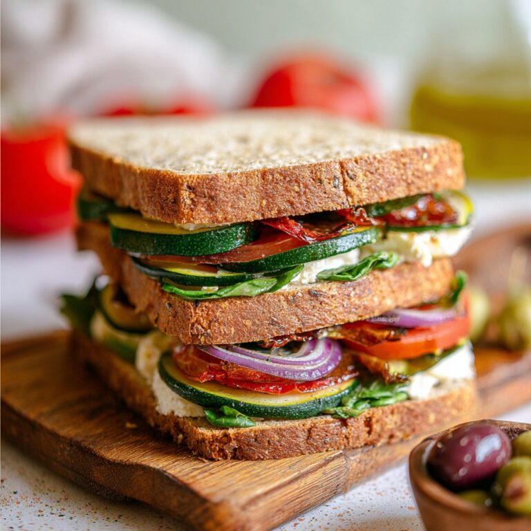 Mediterranean Veggie Sandwich Recipe