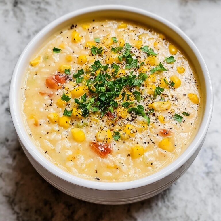 Creamy Sweet Corn & Rice Soup Recipe