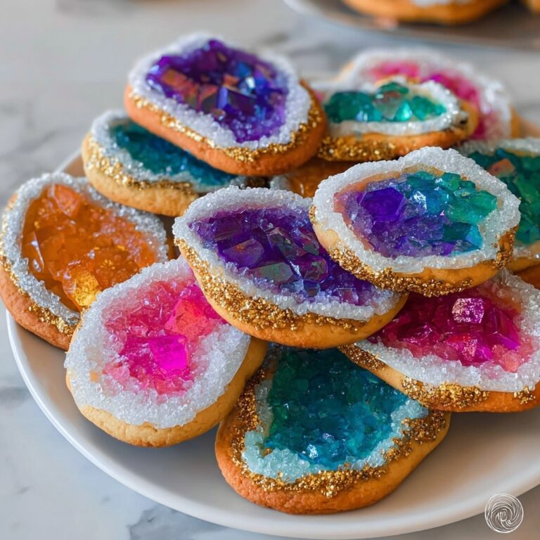 Dazzling Geode Cookies: Colorful Sweet Treats for Every Celebration Recipe