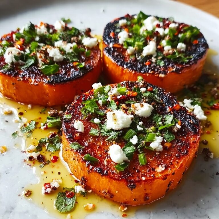 Roasted Sweet Potato Rounds with Honey Feta Recipe