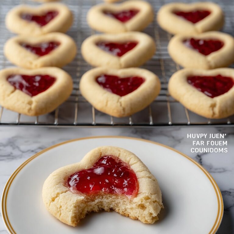 Heart Thumbprint Jam Cookies Recipe