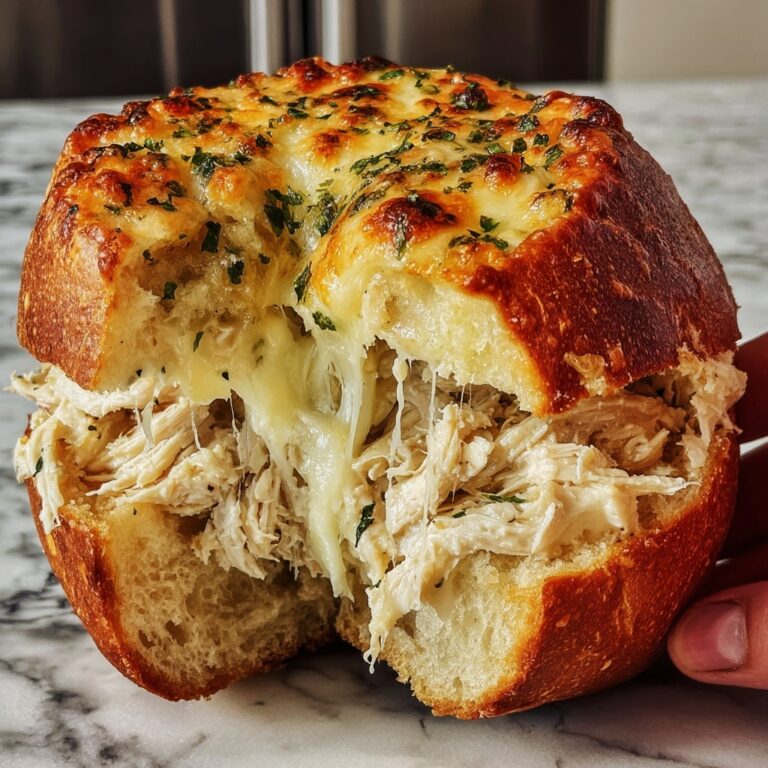 Cheesy Chicken Garlic Bread Sandwich Recipe