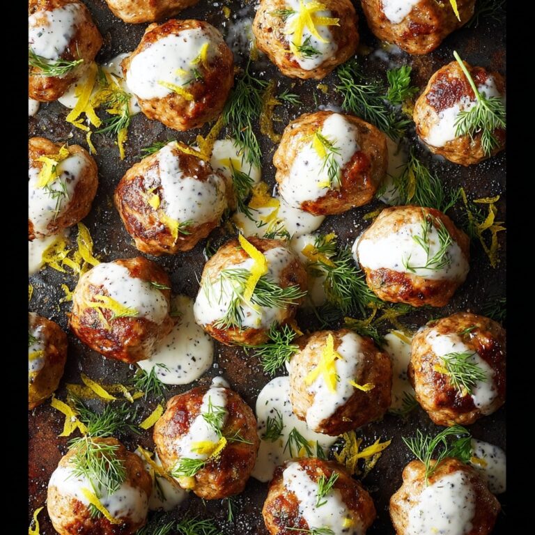 Greek Turkey Meatballs with Tzatziki Sauce Recipe