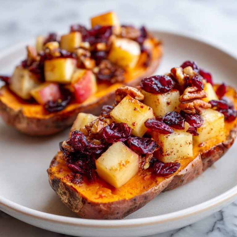 Cranberry Apple Twice-Baked Sweet Potatoes Recipe