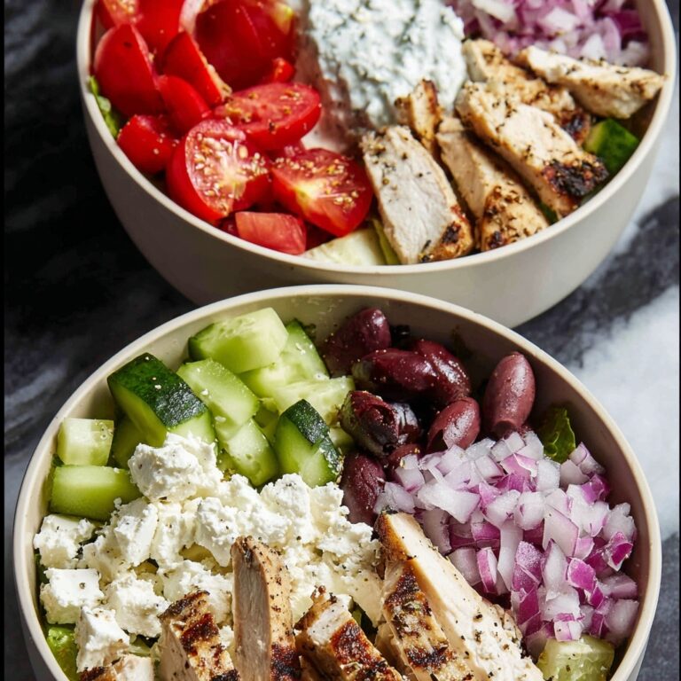 Easy Chicken Gyro Bowl Recipe