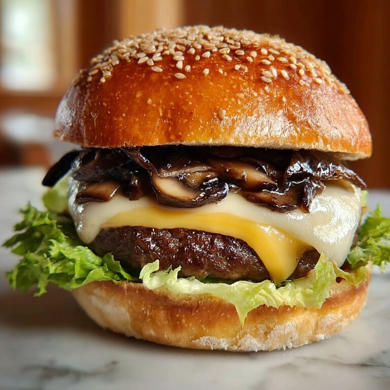 Mushroom Swiss Burger Recipe