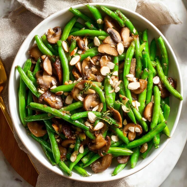 Sautéed Green Beans and Mushrooms Recipe