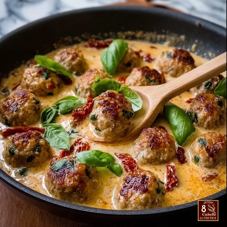 Creamy Sun-Dried Tomato Chicken Meatballs Recipe