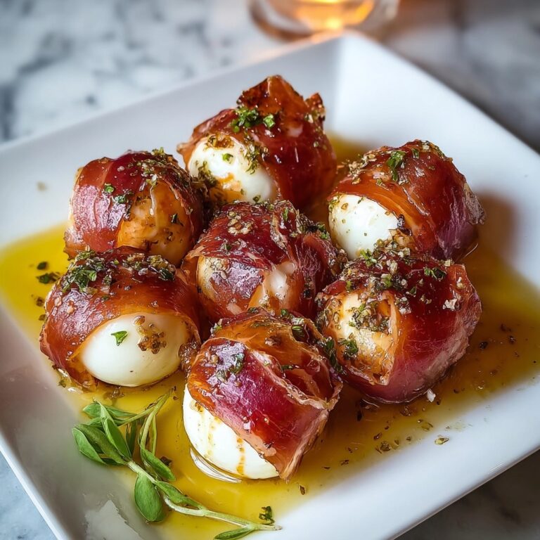Prosciutto Wrapped Mozzarella Bites Recipe