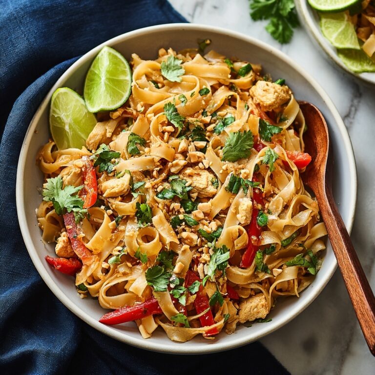 Easy Homemade Pad Thai with Chicken and Veggies Recipe