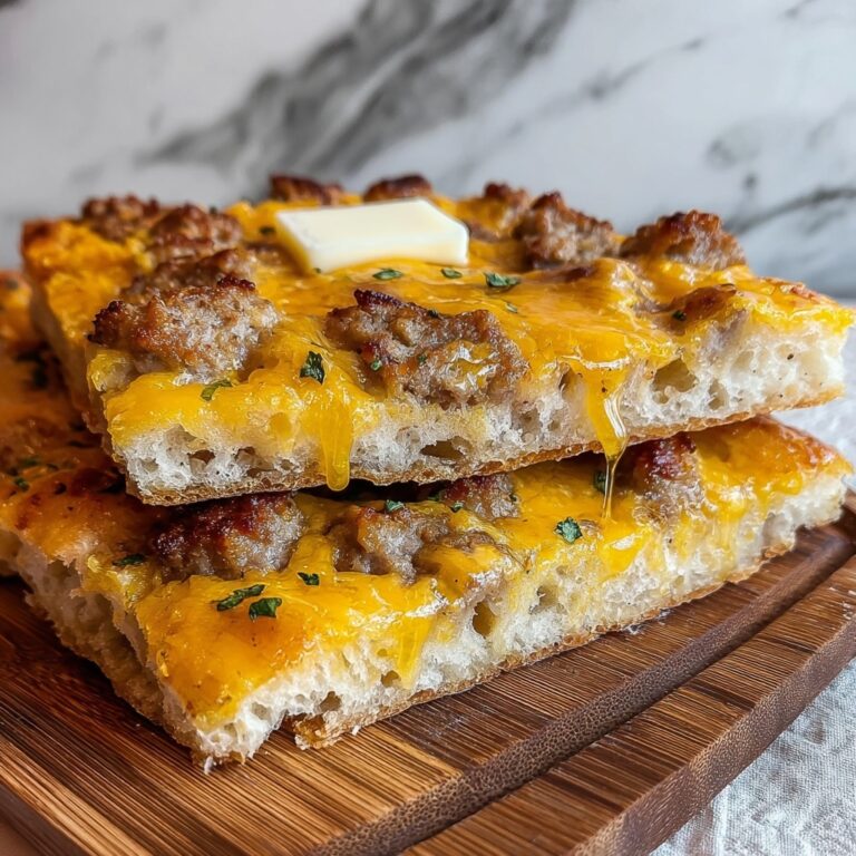 Sausage Cheese Sheet Pan Pancakes Recipe