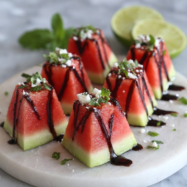 Grilled Watermelon with Balsamic Glaze and Fresh Herbs Recipe