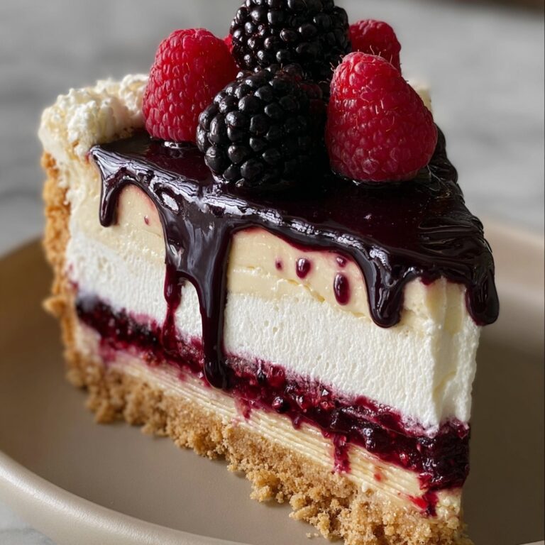Blackberry Raspberry Heaven Cheesecake Recipe