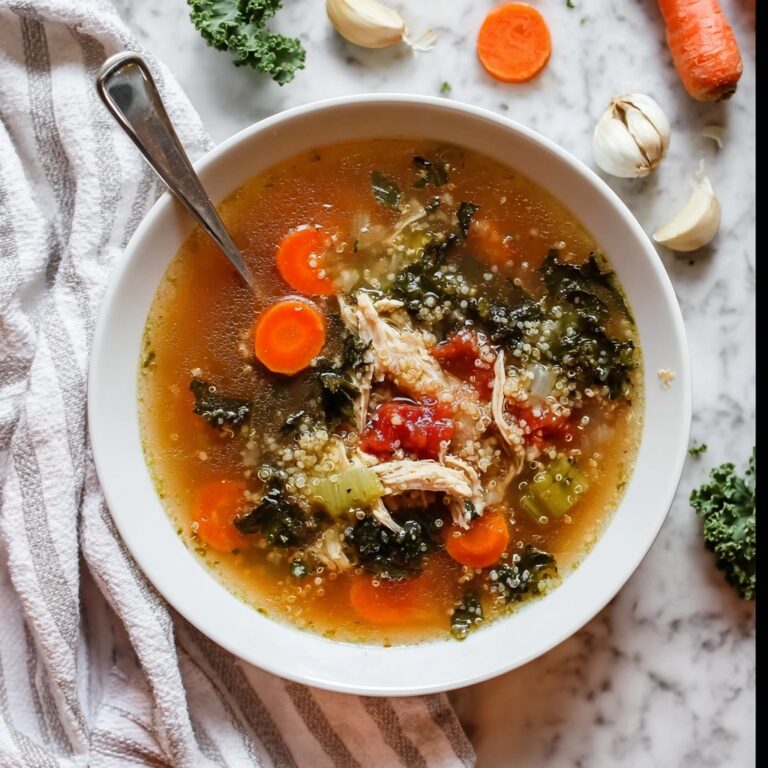 Nourishing Chicken Quinoa Soup with Vegetables Recipe