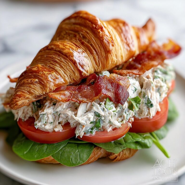 Chicken Caesar Croissant Sandwich Recipe