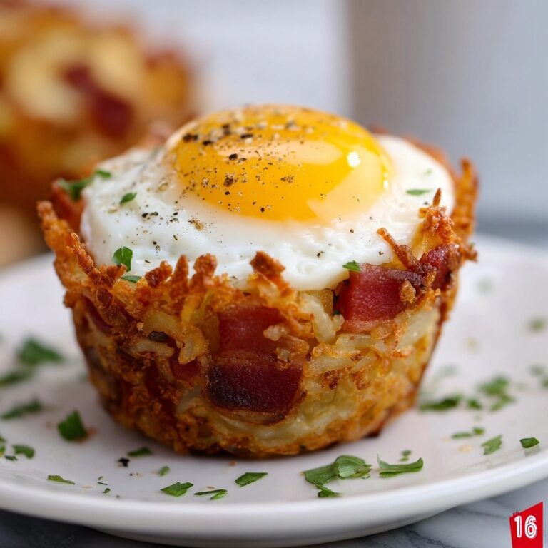 Loaded Bacon & Egg Hash Brown Muffins Recipe