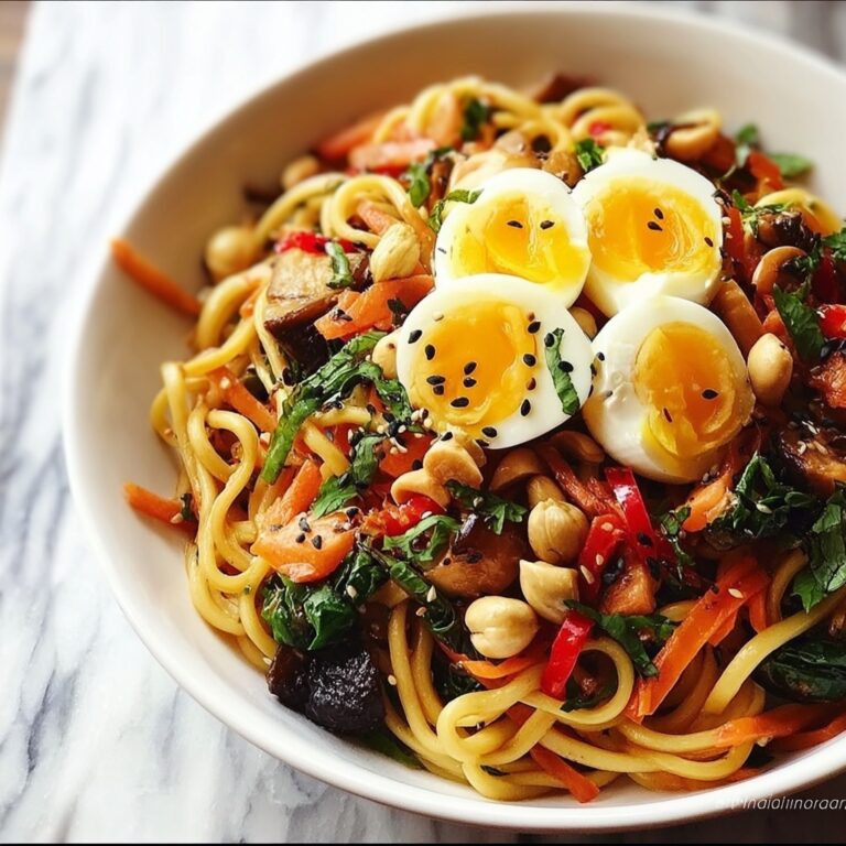 Asian Pasta Salad with Vegetables and Sesame Dressing Recipe