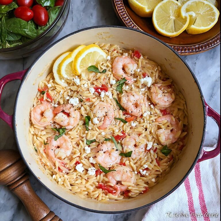 Lemony Shrimp and Feta Orzo Recipe