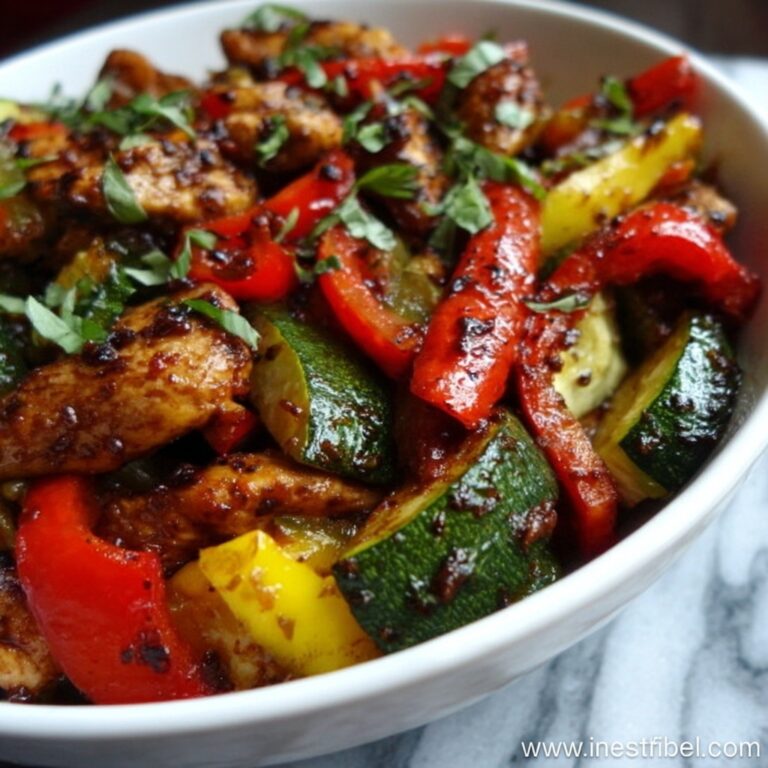Sizzling Black Pepper Chicken with Crisp Veggies Recipe