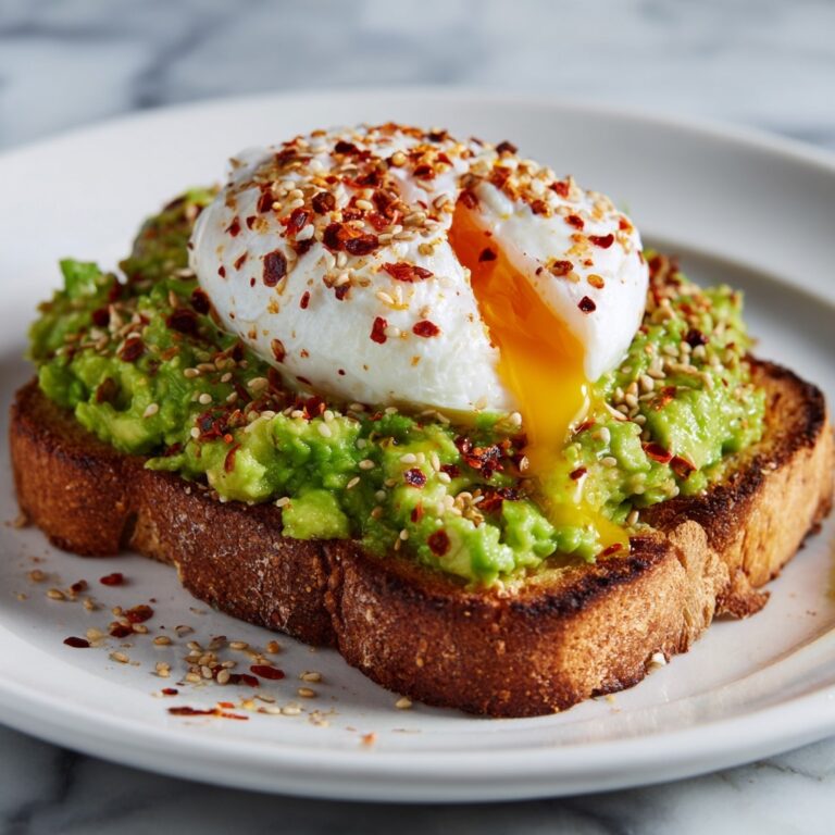 Creamy Avocado Toast with a Poached Egg for Protein Recipe