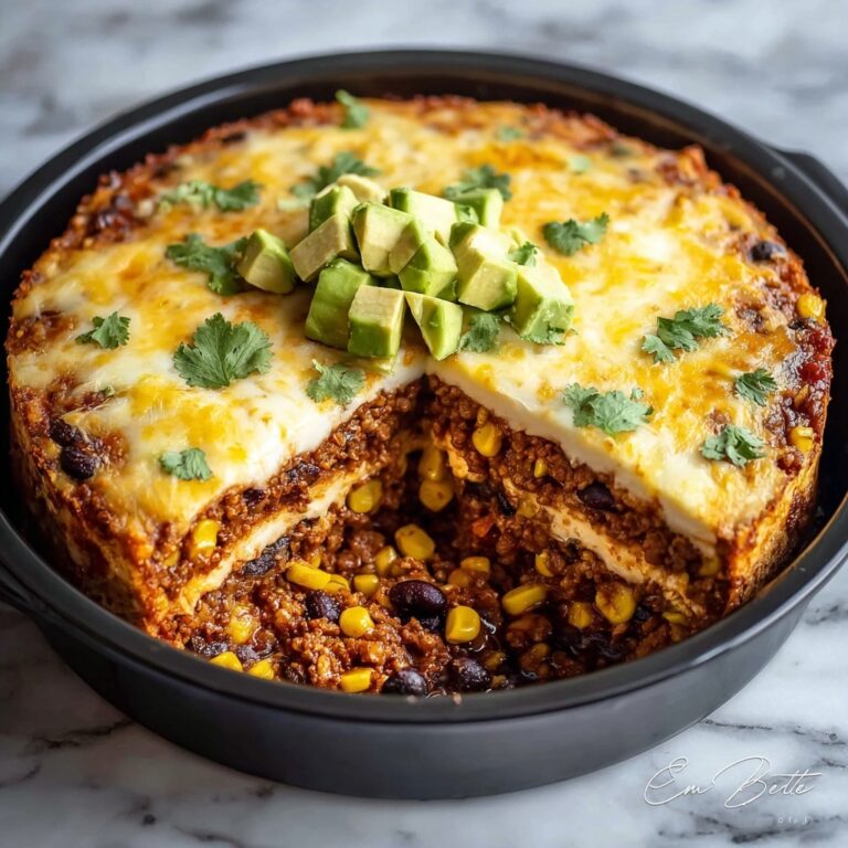 Layered Beef and Bean Taco Casserole Recipe