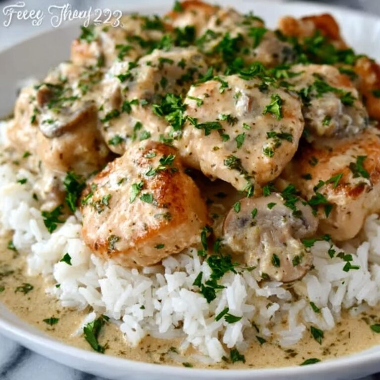 Quick & Easy Creamy Smothered Chicken & Rice Dinner Recipe