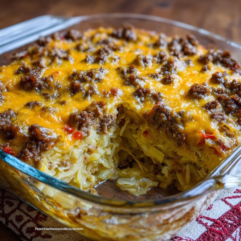 Southern Style Cabbage Beef Bake Recipe
