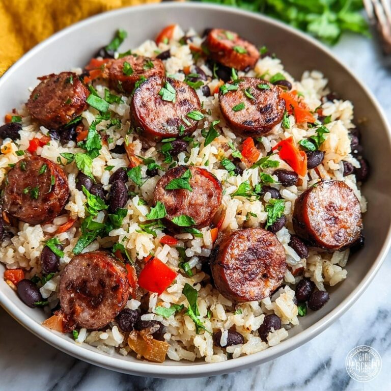 Black Beans, Sausage and Rice Skillet Recipe