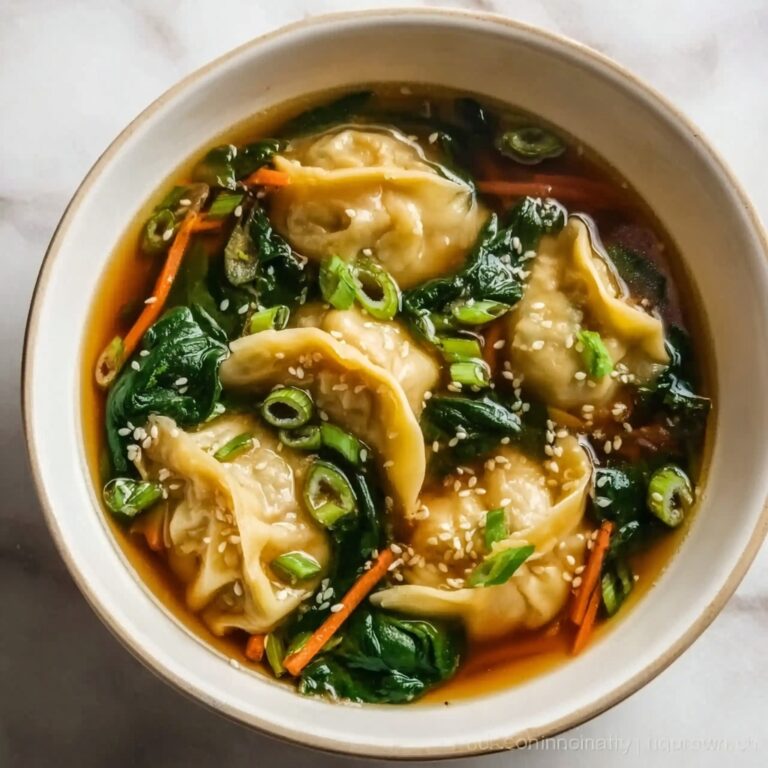 Comforting Beef Potsticker Soup: Warm and Delicious Bowl of Juicy Flavors Recipe