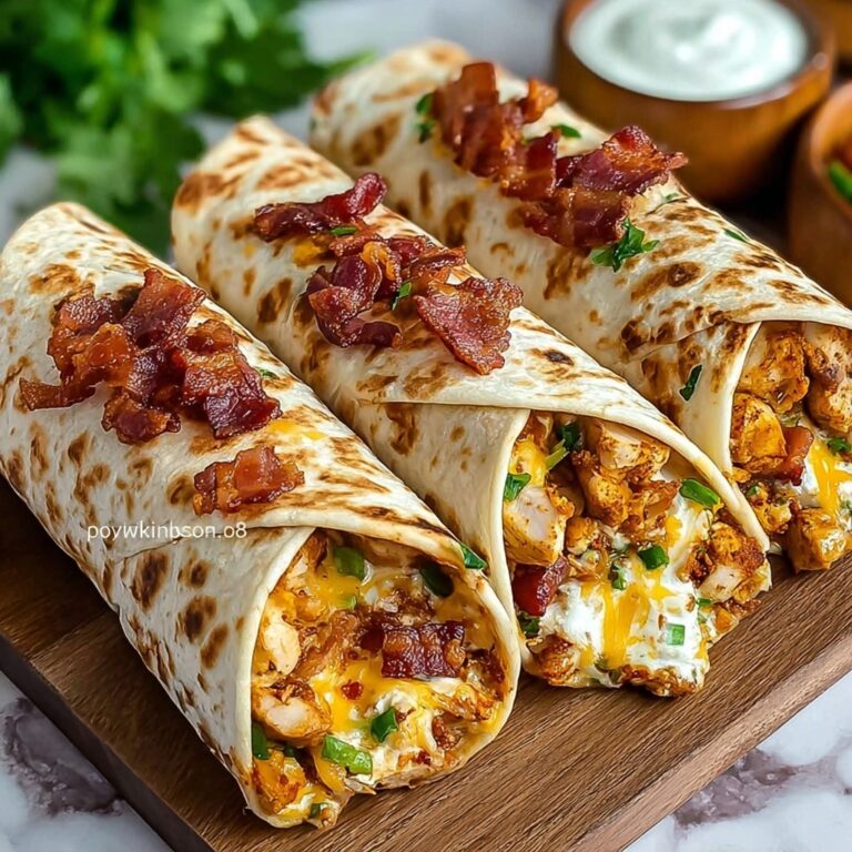 Crispy Bacon Chicken Ranch Wraps Recipe