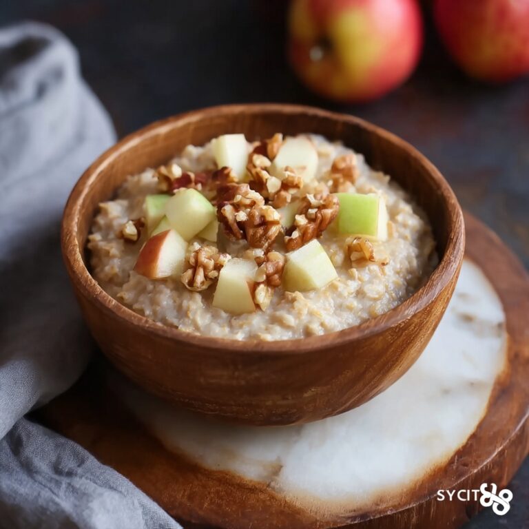 Creamy Barley Porridge with Apples and Toasted Hazelnuts Recipe