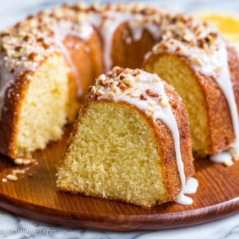Limoncello Syrup Lemon Bundt Cake Recipe