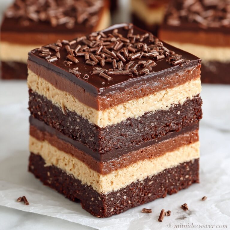 Chocolate Peanut Butter Cheesecake Bars Recipe