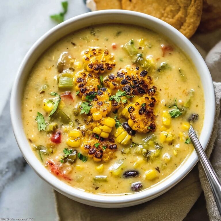 Roasted Poblano Corn Chowder for a Cozy Meal Recipe