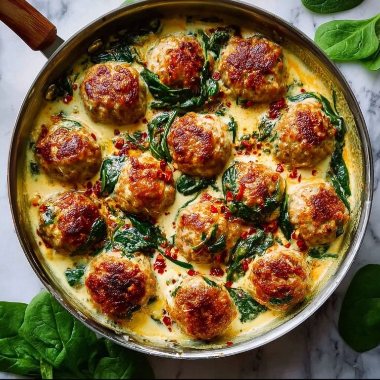 Baked Chicken Ricotta Meatballs with Spinach Recipe